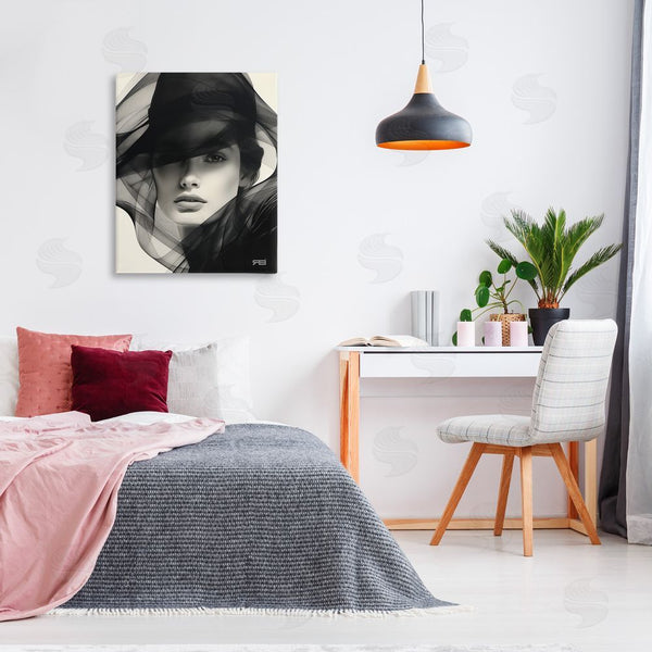 Stupell Industries RB | Woman With Swirling Hat Wall Art