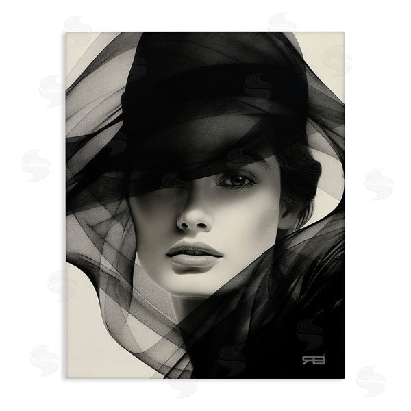 stupell industries RB | Woman with Swirling Hat Wall Art