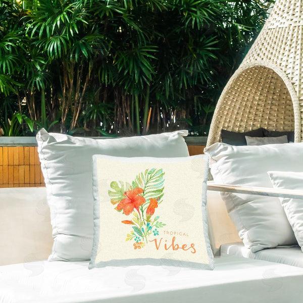 Stupell Industries Rebecca Canale | Tropical Vibes Botanicals Printed Throw Pillow