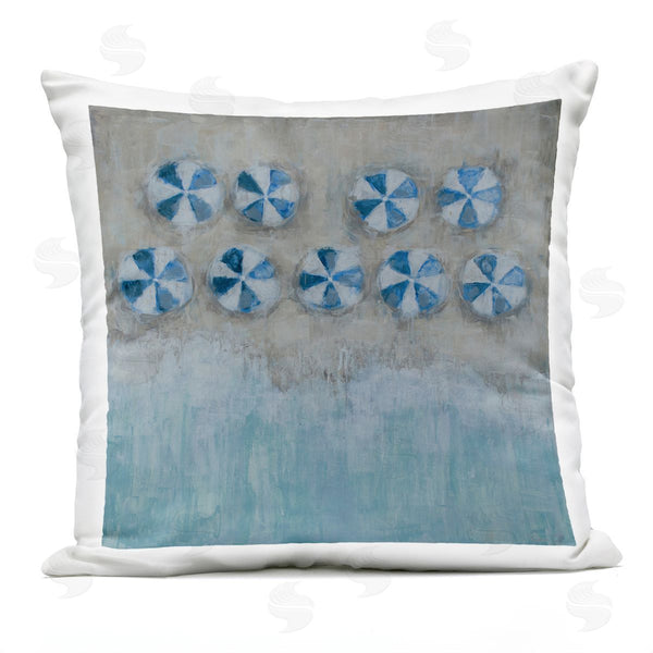 Stupell Industries Reesa Qualia | Beach Umbrella Coast Printed Throw Pillow