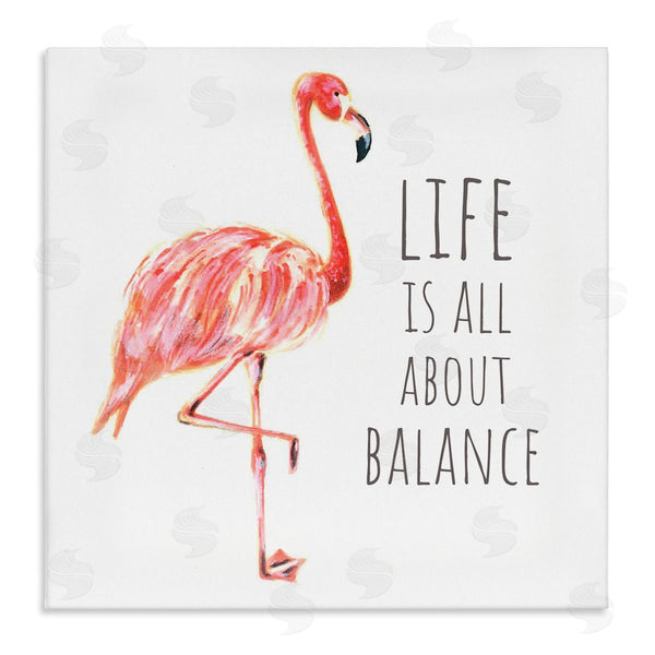 stupell industries Reesa Qualia | Motivational Balance Flamingo
