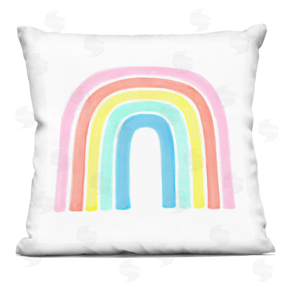 stupell industries Reesa Qualia | Pastel Rainbow Arch Printed Throw Pillow