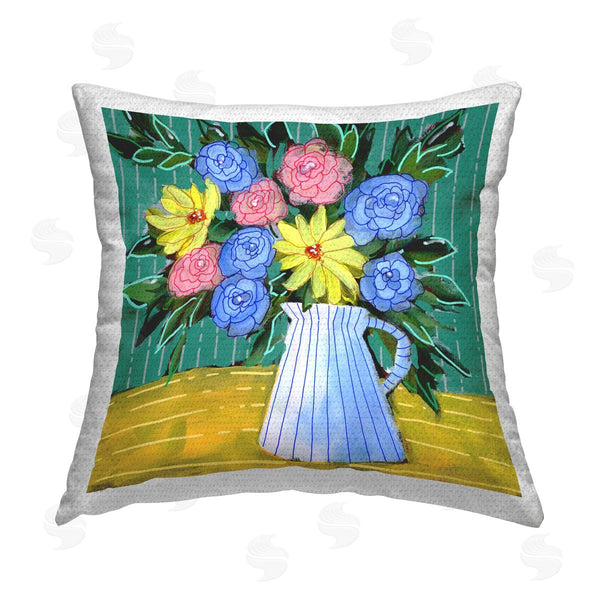 Stupell Industries Regina Moore | Bright Pop Bouquet Printed Throw Pillow