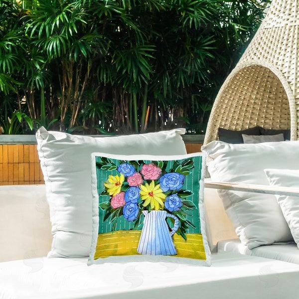 Stupell Industries Regina Moore | Bright Pop Bouquet Printed Throw Pillow