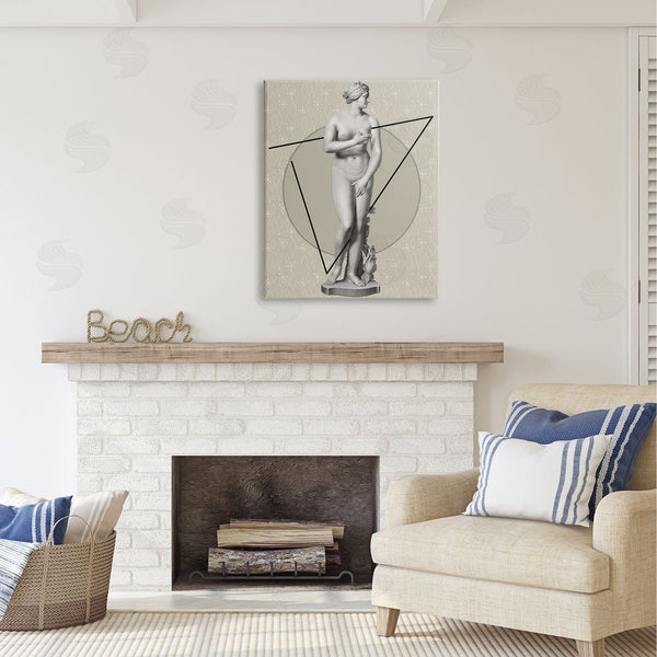 Stupell Industries Regina Moore | Classic Statue On Geometric Wall Art