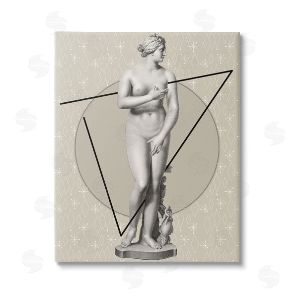 stupell industries Regina Moore | Classic Statue on Geometric Wall Art