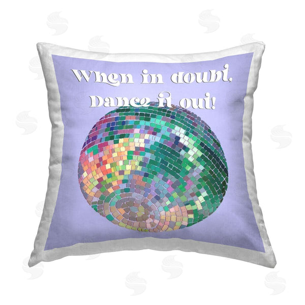 stupell industries Regina Moore | Dance It Out Phrase Printed Throw Pillow