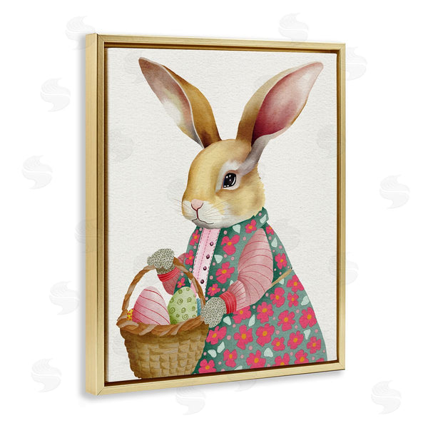 Stupell Industries Regina Moore | Easter Bunny With Egg Basket