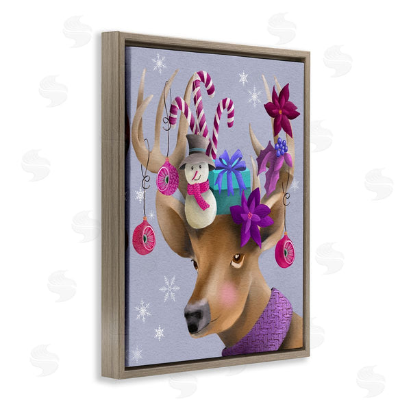 Stupell Industries Regina Moore | Festive Trinket Adorned Reindeer