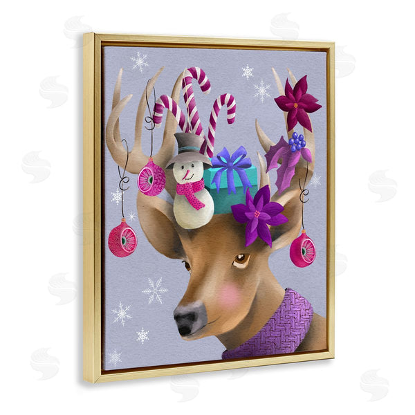 Stupell Industries Regina Moore | Festive Trinket Adorned Reindeer