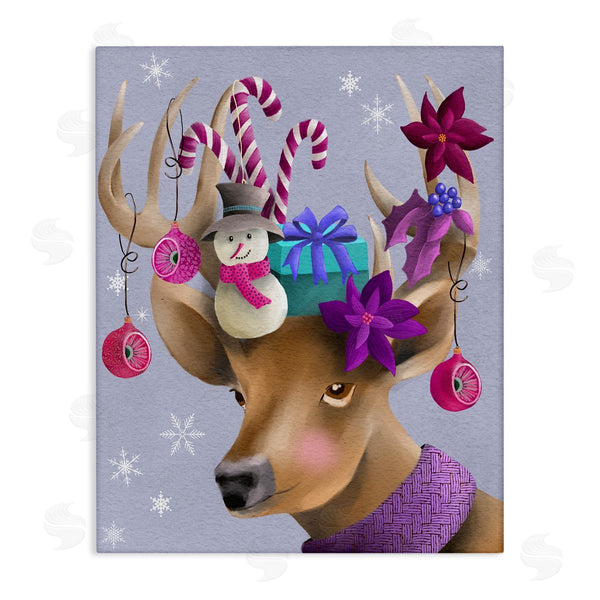 stupell industries Regina Moore | Festive Trinket Adorned Reindeer