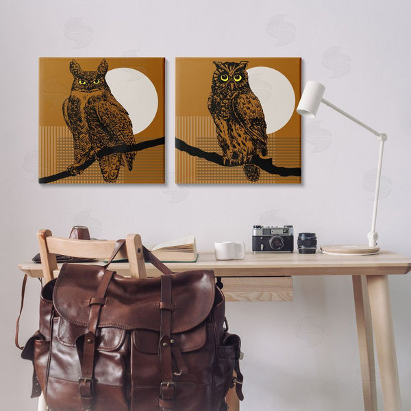 Stupell Industries Regina Moore | Full Moon Owls On Branch Wall Art