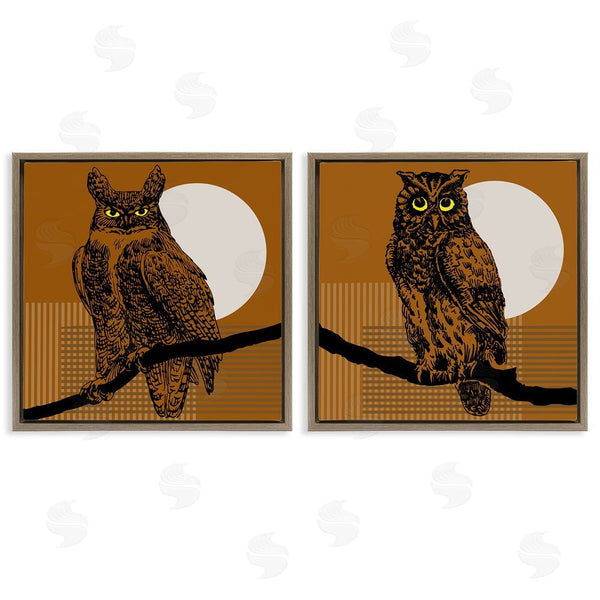 Stupell Industries Regina Moore | Full Moon Owls On Branch Wall Art