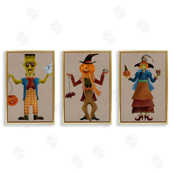 Stupell Industries Regina Moore | Fun Halloween Friends Wall Art