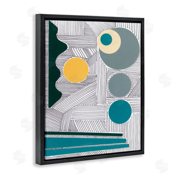 Stupell Industries Regina Moore | Geometric And Line Abstraction Modern Circular Shapes