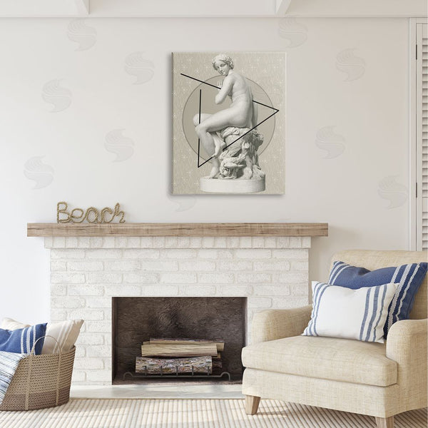 Stupell Industries Regina Moore | Geometric Classical Statue Wall Art