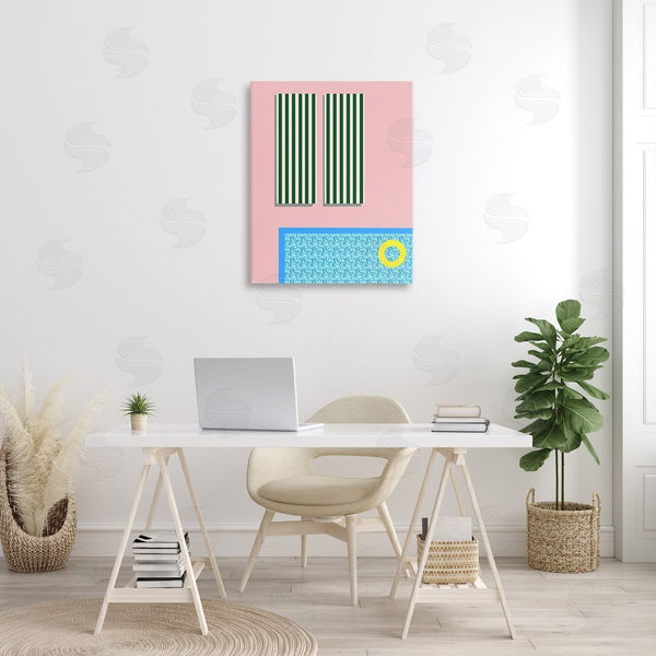 Stupell Industries Regina Moore | Geometric Summer Poolside Wall Art