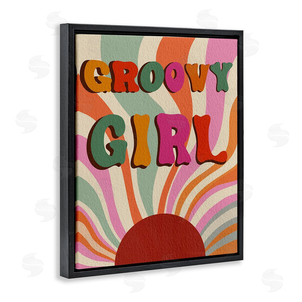 Stupell Industries Regina Moore | Groovy Girl Patterned Wall Art