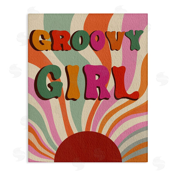 stupell industries Regina Moore | Groovy Girl Patterned Wall Art