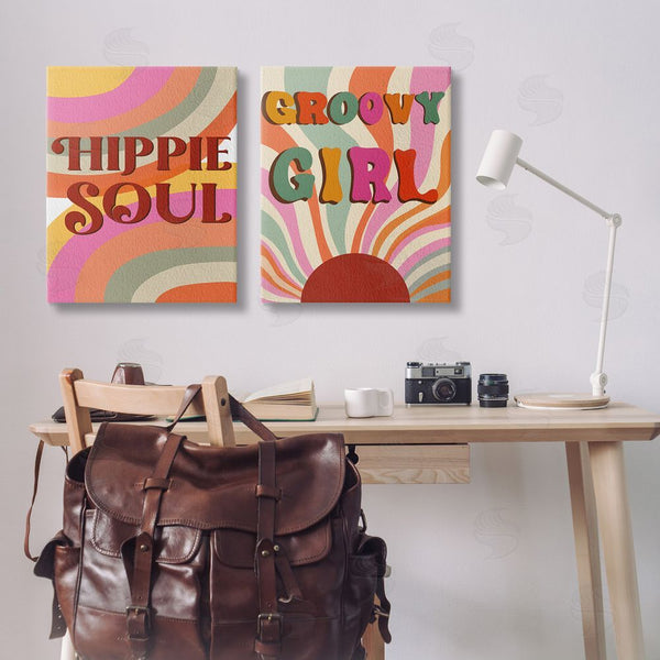 Stupell Industries Regina Moore | Groovy Striped Phrases Wall Art