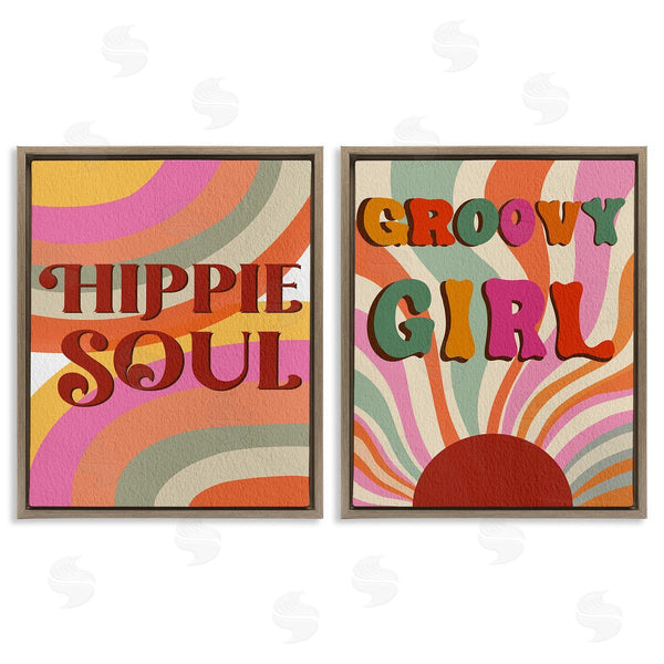 Stupell Industries Regina Moore | Groovy Striped Phrases Wall Art