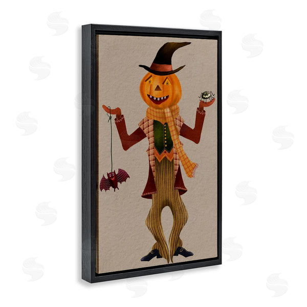 Stupell Industries Regina Moore | Halloween Scarecrow And Bat