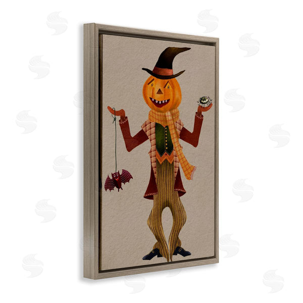 Stupell Industries Regina Moore | Halloween Scarecrow And Bat