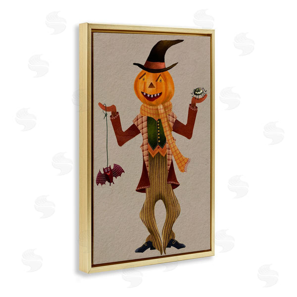 Stupell Industries Regina Moore | Halloween Scarecrow And Bat