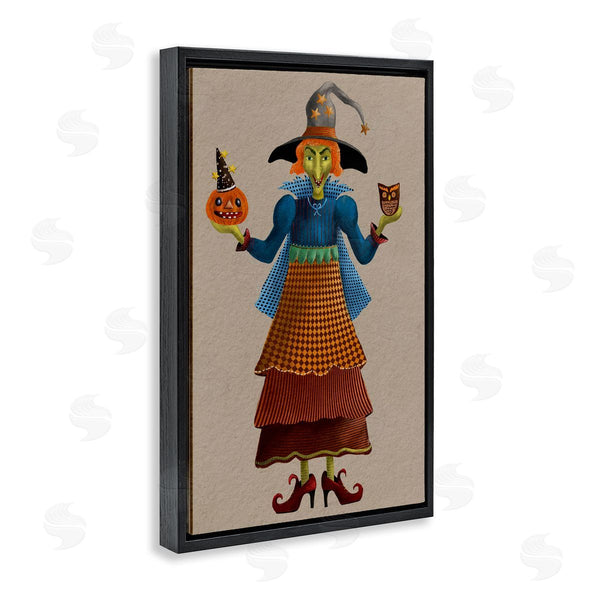 Stupell Industries Regina Moore | Halloween Witch In Plaid