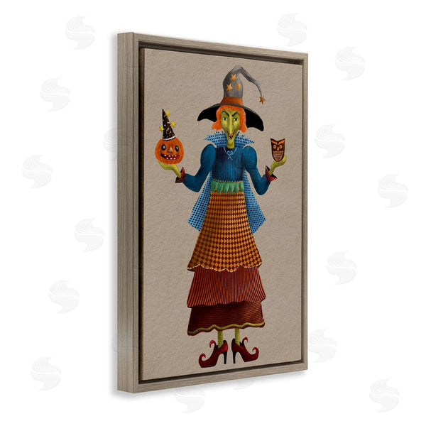 Stupell Industries Regina Moore | Halloween Witch In Plaid