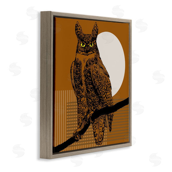 Stupell Industries Regina Moore | Horned Owl And Full Moon Wall Art