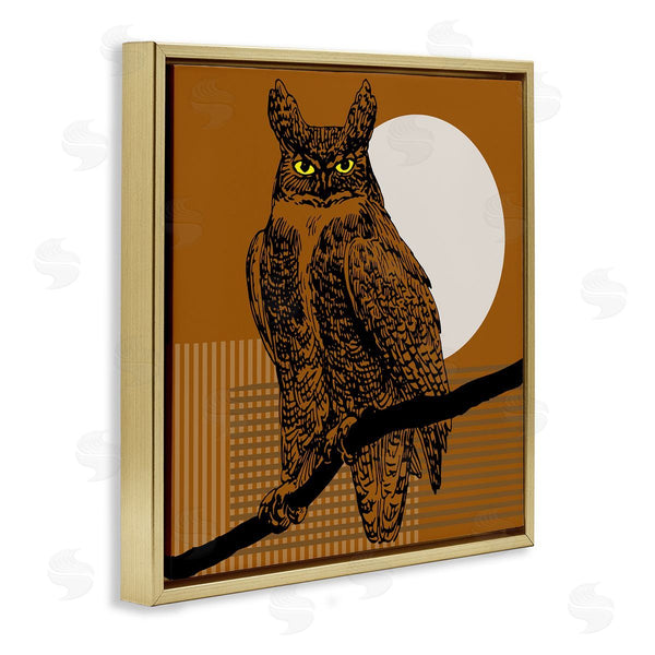 Stupell Industries Regina Moore | Horned Owl And Full Moon Wall Art