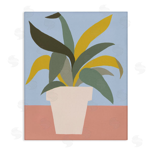 stupell industries Regina Moore | Indoor Potted Plant Soft Green Blue Red