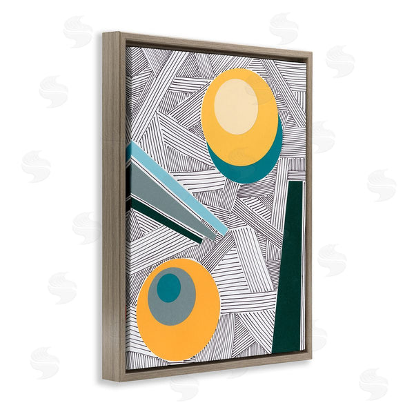 Stupell Industries Regina Moore | Modern Geometric Abstraction Asymmetrical Circles