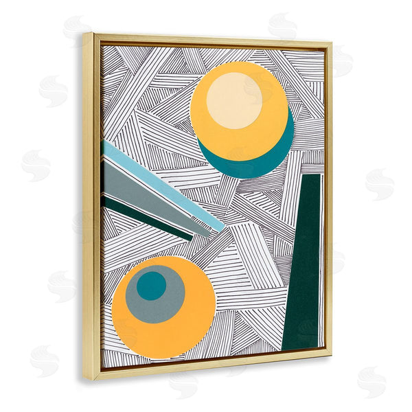 Stupell Industries Regina Moore | Modern Geometric Abstraction Asymmetrical Circles