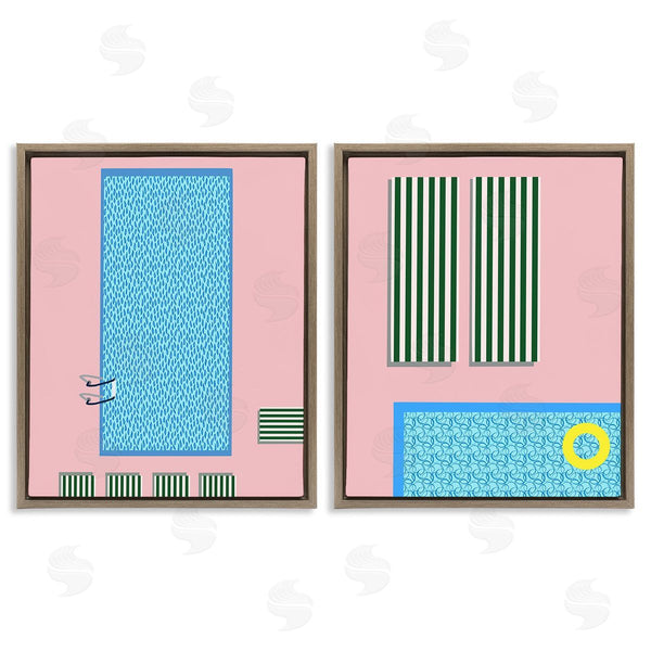 Stupell Industries Regina Moore | Modern Swimming Pool Wall Art