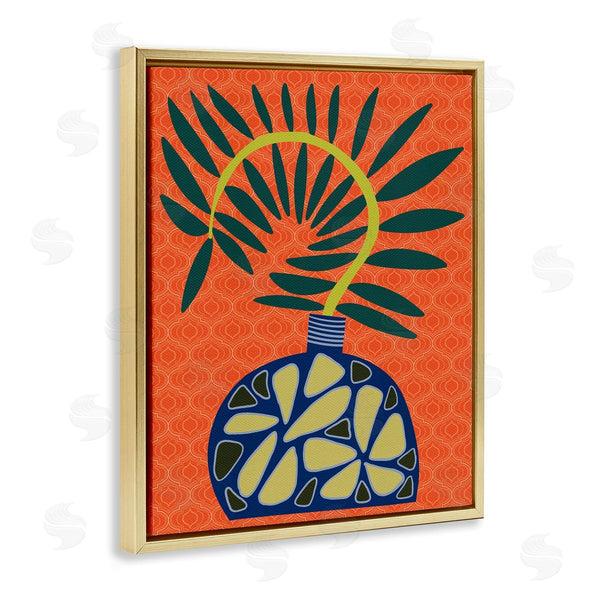 Stupell Industries Regina Moore | Modern Vase On Orange
