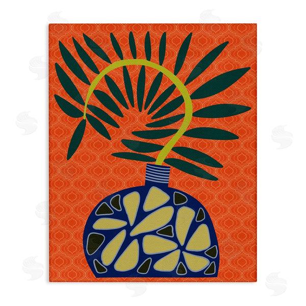stupell industries Regina Moore | Modern Vase on Orange