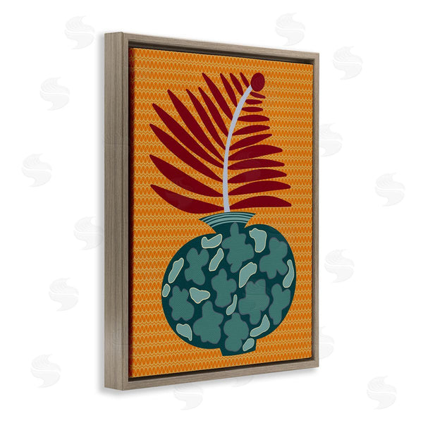Stupell Industries Regina Moore | Modern Vase On Yellow