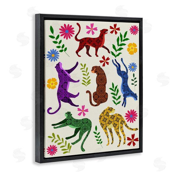 Stupell Industries Regina Moore | Mosaic Pattern Leopards Wall Art