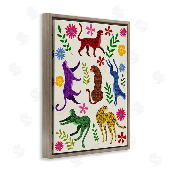 Stupell Industries Regina Moore | Mosaic Pattern Leopards Wall Art