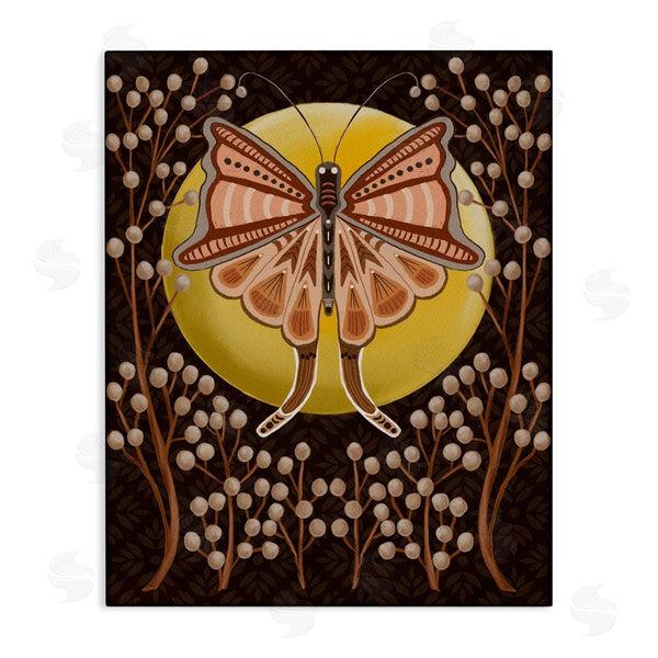 stupell industries Regina Moore | Moth with Pussy Willows