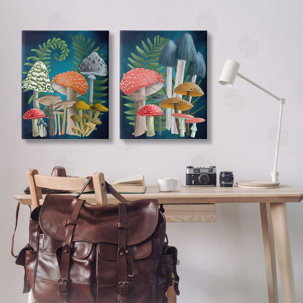 Stupell Industries Regina Moore | Mushroom Varieties Forest Ferns Wall Art