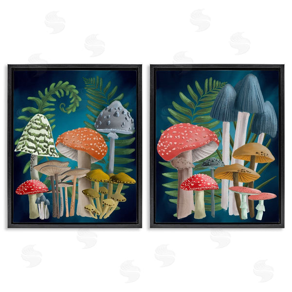 Stupell Industries Regina Moore | Mushroom Varieties Forest Ferns Wall Art