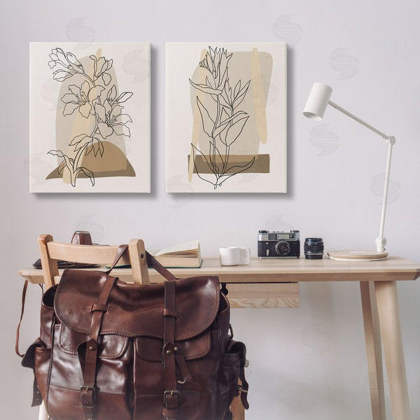 Stupell Industries Regina Moore | Natural Flower Outlines Wall Art
