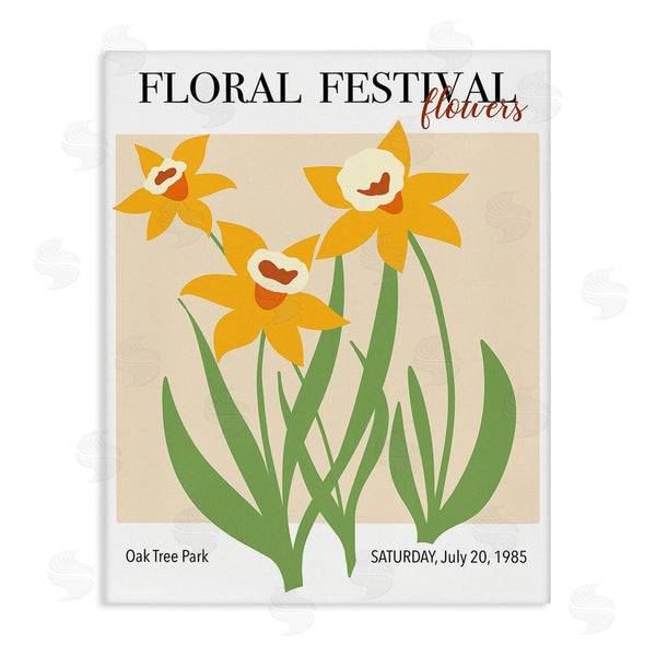 stupell industries Regina Moore | Retro Daffodil Festival Wall Art