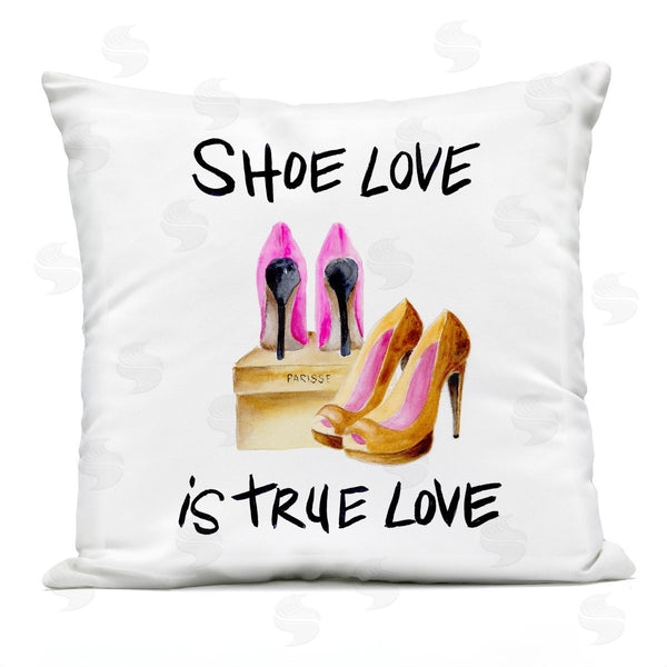 Stupell Industries Regina Moore | Shoes True Love Glam Fashion Heels Phrase Printed Throw Pillow
