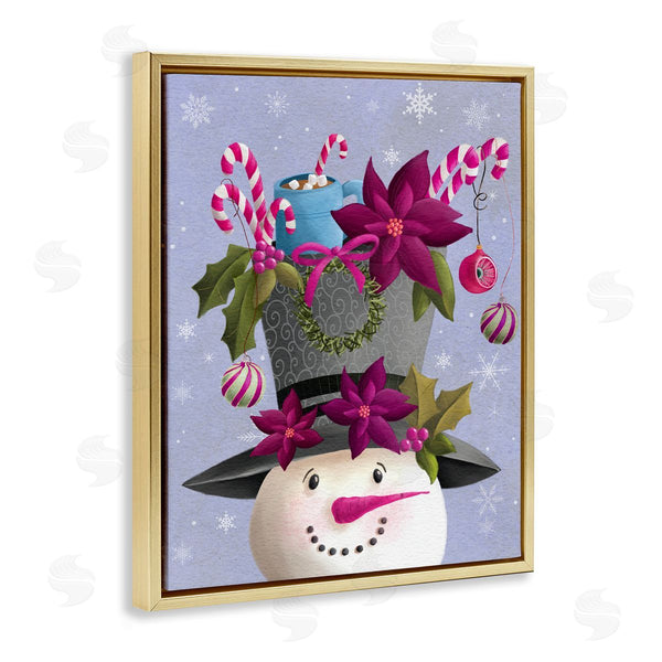 Stupell Industries Regina Moore | Snowman With Festive Hat Adornments Wall Art