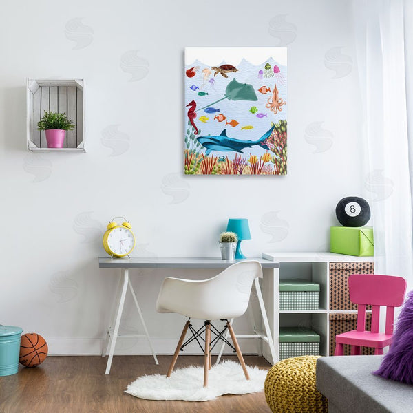 Stupell Industries Regina Moore | Underwater Marine Life Wall Art