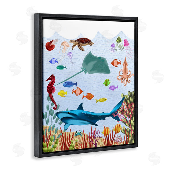 Stupell Industries Regina Moore | Underwater Marine Life Wall Art